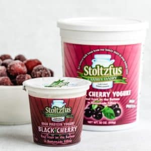 Stoltzfus Dairy Black Cherry Yogurt
