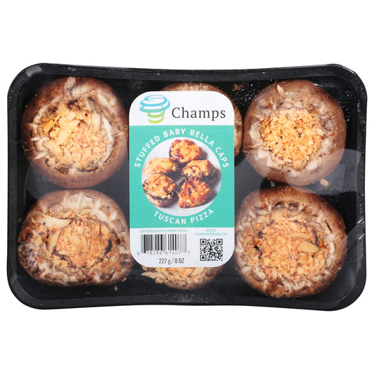 Champs Stuffed Tuscan Pizza Baby Bella Caps 8 oz