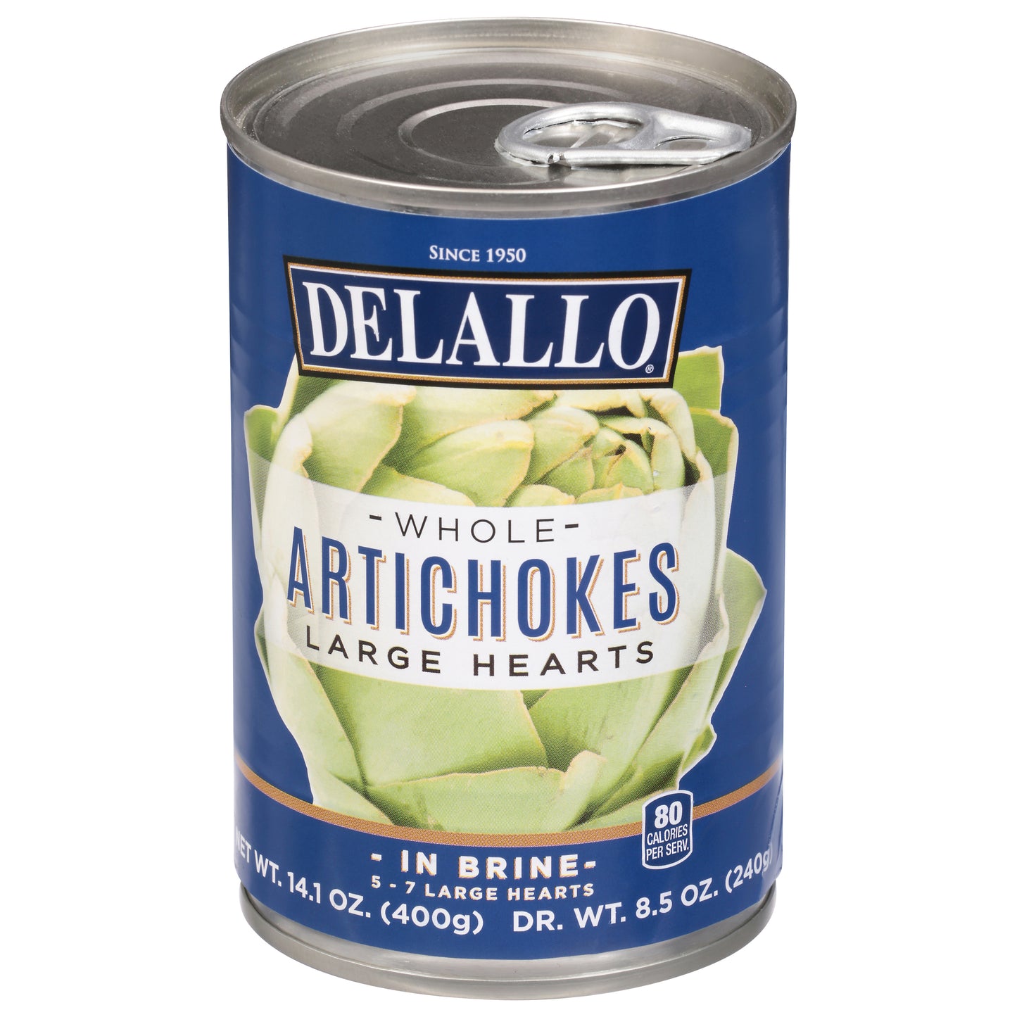 Delallo Large Hearts Whole Artichokes 14.1 oz